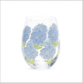 Hydrangea Wine Glass