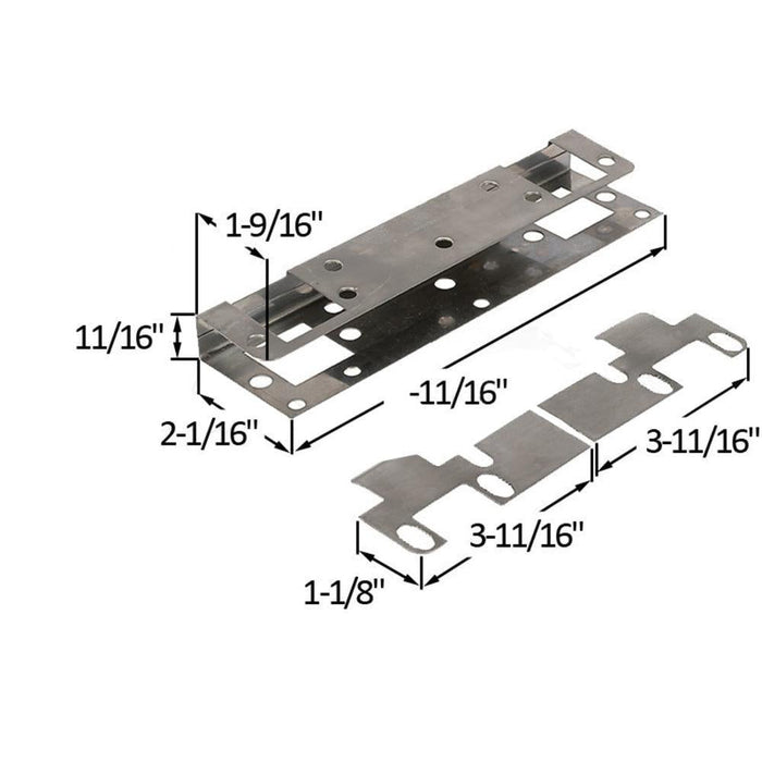 In - Swing Adjustable Double Strike Plate - Reflect Window & Door