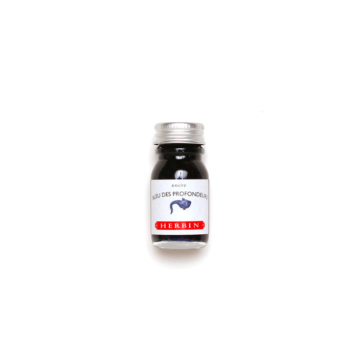 J. Herbin 10ml Bottled Ink - Bleu Des Profondeurs