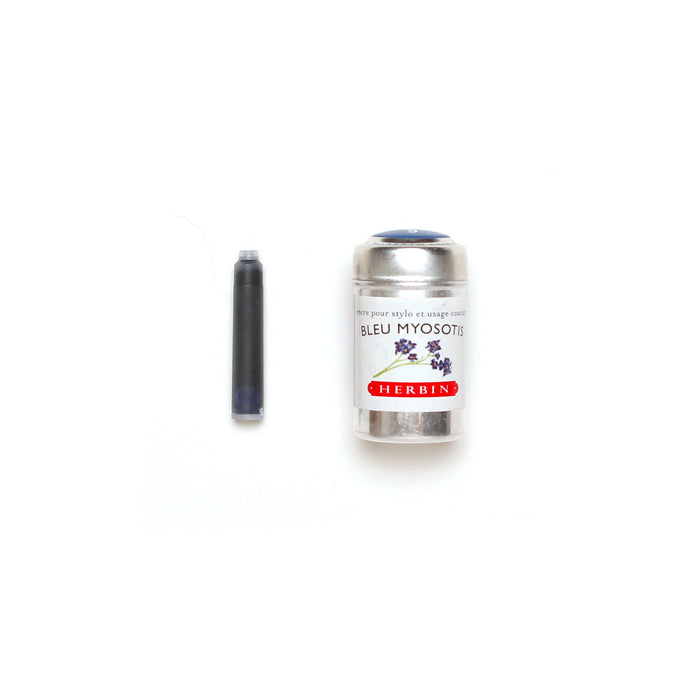 J. Herbin Metal Tin FP Cartridges - Bleu Mytosotis