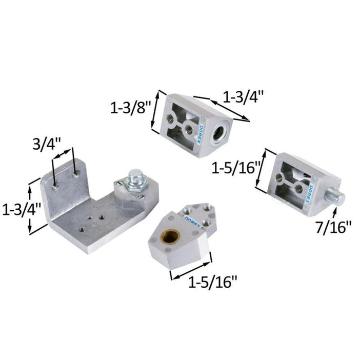 Commercial Aluminum Left Hand Offset Pivot Set for Storefront Doors - Reflect Window & Door