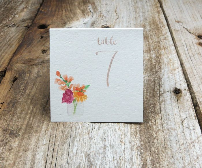 Jar of Blossoms Table Signs