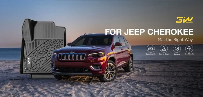 Jeep Cherokee 2015-2023 Custom Floor Mats / Trunk Mat Thorex™ All-Weather Protection - 3Wliners