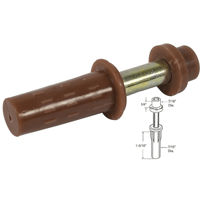 Closet Door 7/16" Bifold Pivot & Guide for Johnson Closet Doors - Reflect Window & Door