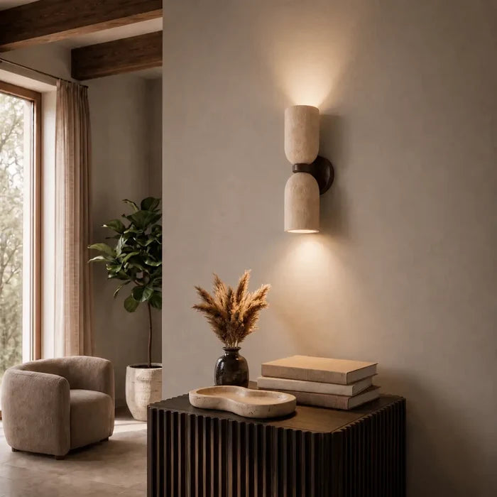 Telbix Kario Contemporary twin wall light in hallway