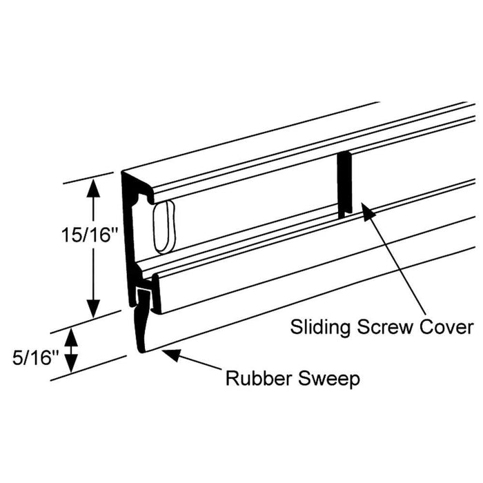 Storefront Door Sweep Kawneer – Premium Aluminum Weather Seal - Reflect Window & Door