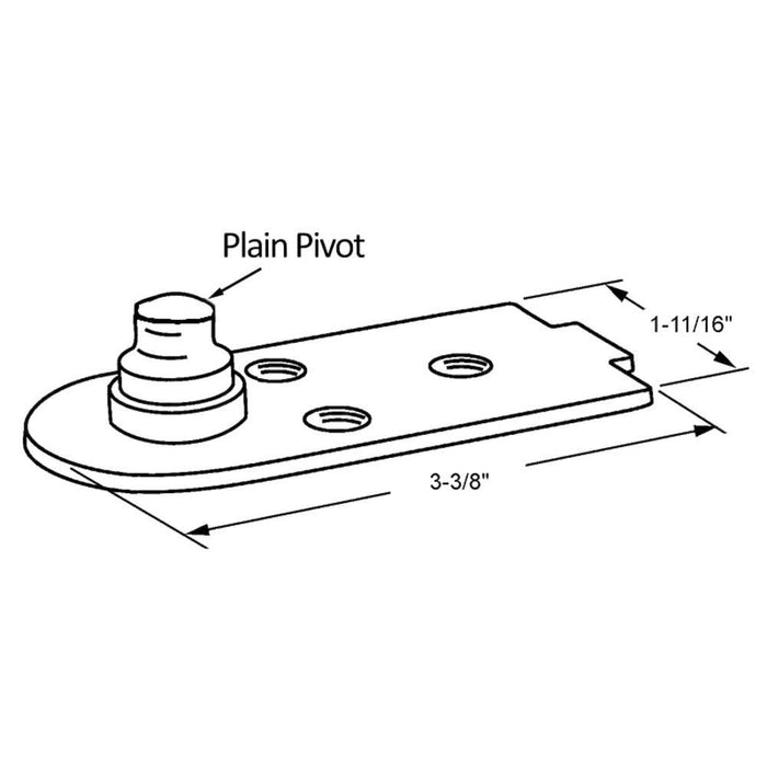 Kawneer Bottom Offset Frame Pivot for Commercial Doors - Reflect Window & Door
