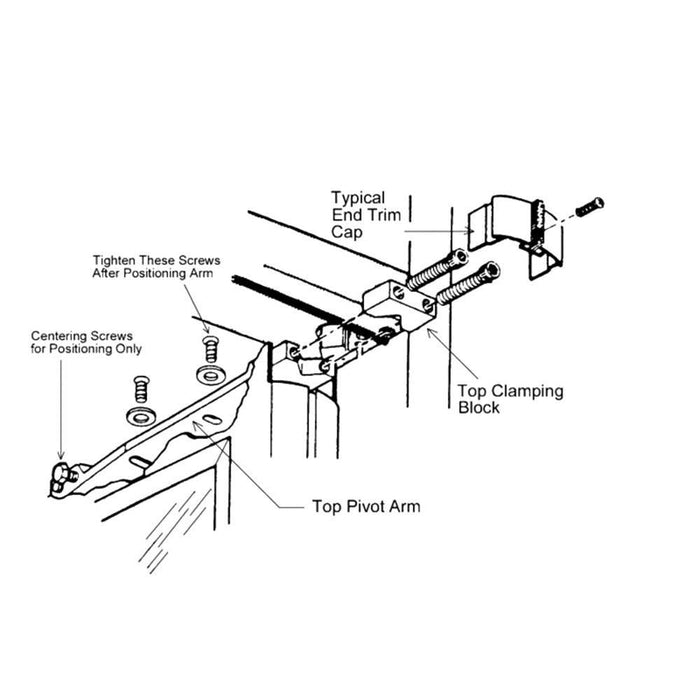 Kawneer Diamond Style Centre Hung Door Closer Arm Replacement - Reflect Window & Door