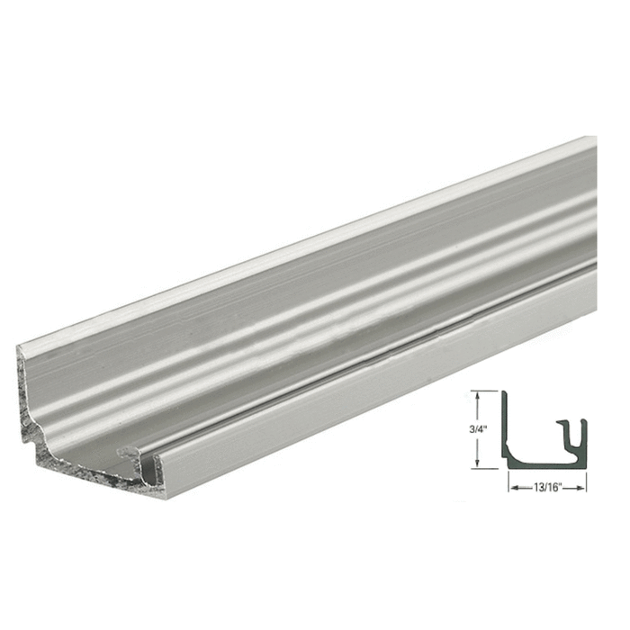 Kawneer Commercial Door Glass Holder Stop - Clear Anodized