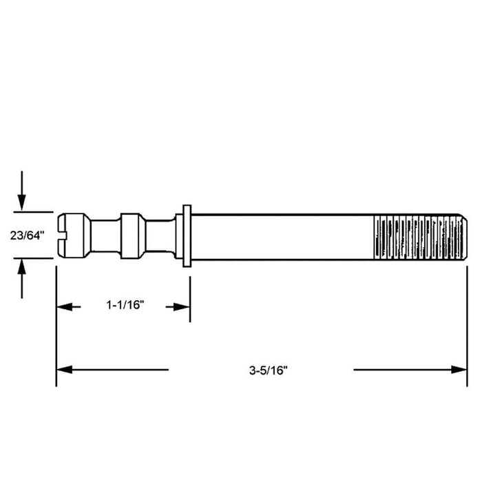 Kawneer Heavy - Duty Aluminum Storefront Door Push/Pull Steel Machine Bolt - Reflect Window & Door