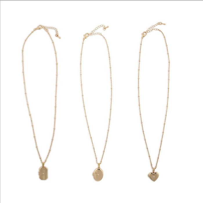 Keepsake Locket Waterproof 18K Gold Necklace