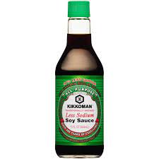 KIKKOMAN LESS SODIUM SOY SAUCE 15 OZ  #ROCK VALUE-ORDER BY  TUESDAY EVENING OCT 27 ARRIVING NOV 04    FOR DELIVERY#