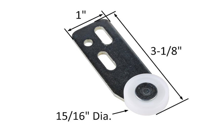 K.N.C. Closet Door 15/16" Nylon Roller - Reflect Window & Door