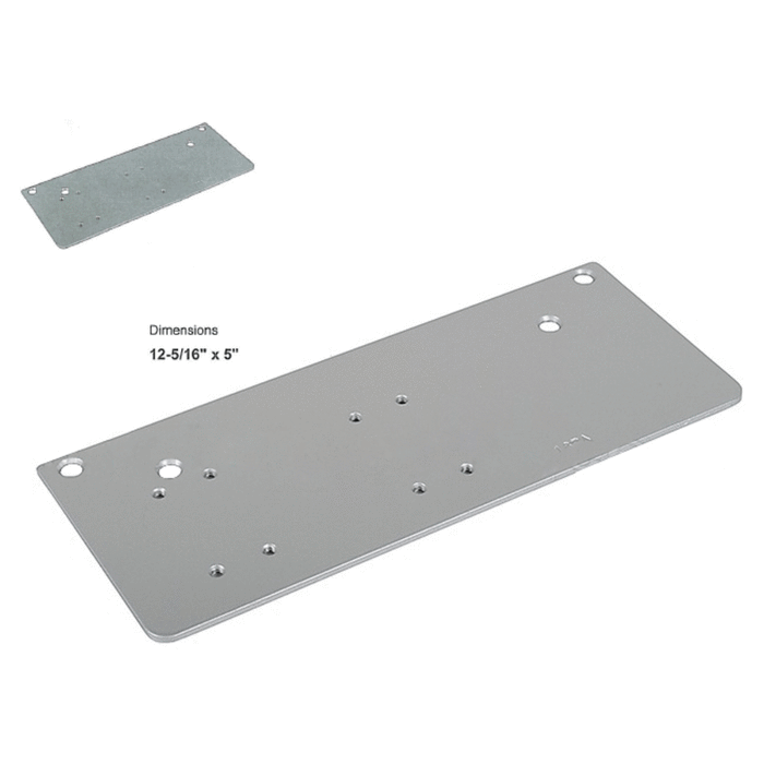 Commercial Door LCN Aluminum Drop Plate for Parallel Arm Mounting 4040 Series Surface Mounted Closers - Reflect Window & Door
