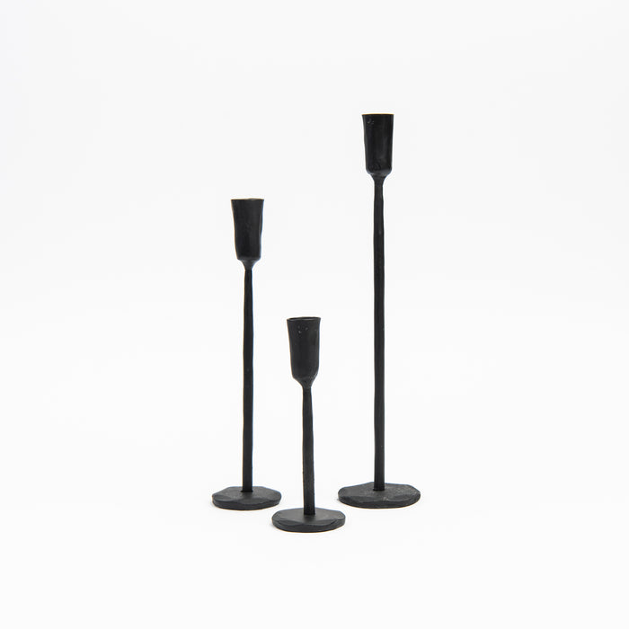 Legacy Forged Candlestick on a white background at Addison West