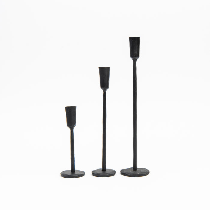 Legacy Forged Candlestick on a white background at Addison West