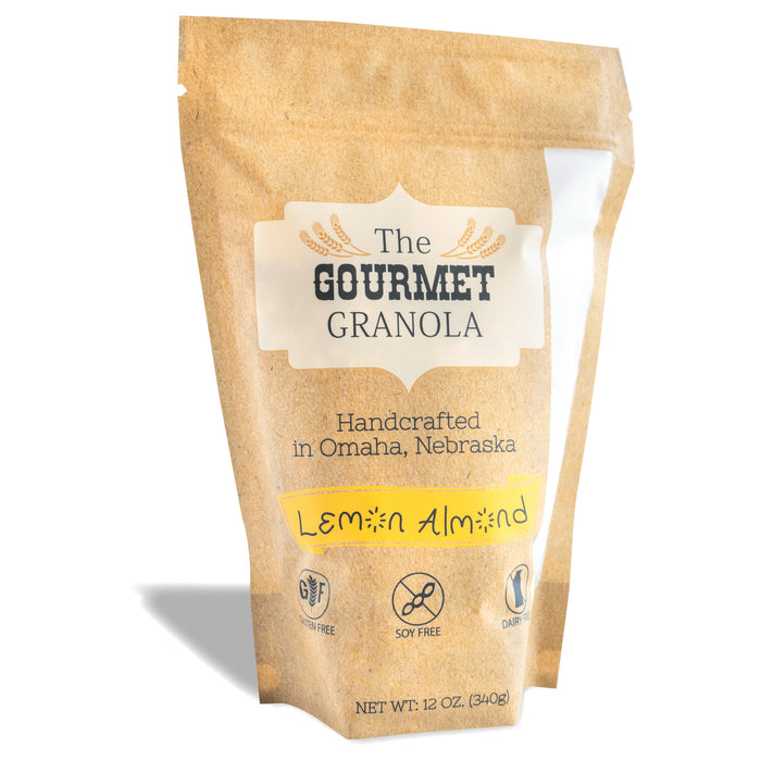 Lemon Almond Granola | 12 oz | Pack of 2 | Gluten, Soy, & Dairy Free | The Gourmet Granola