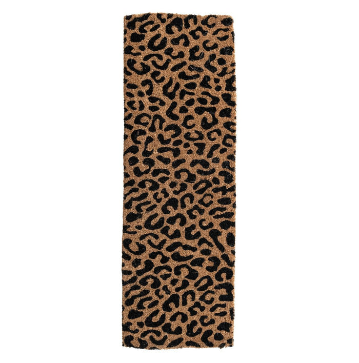 Leopard Print Coir Doormat