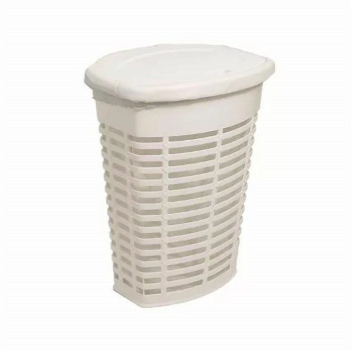 Lightweight Laundry Hamper with Hinged Lid, 47 x 36 x 60 cm