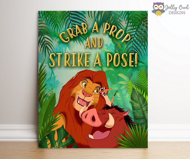 Lion King Party Signs Bundle Set