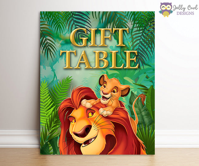 Lion King Party Signs Bundle Set