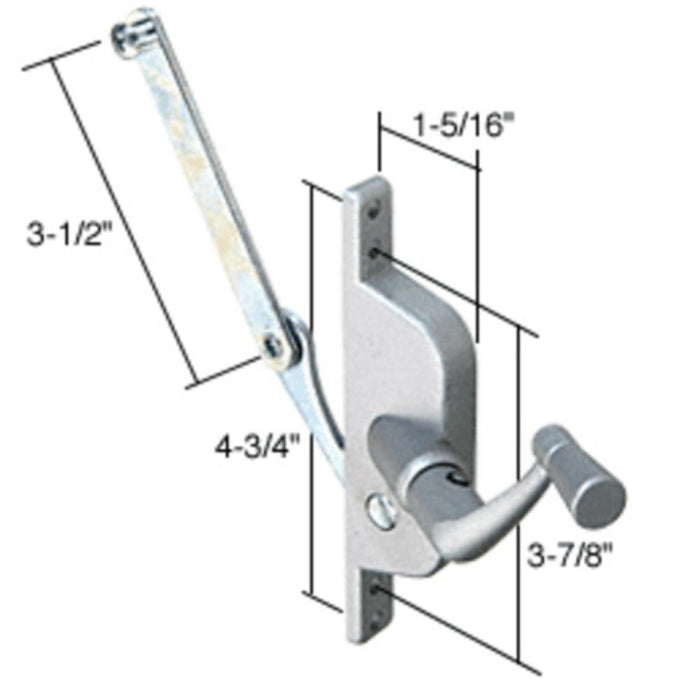 Louver Window Operator; 3 - 1/2" Link - Reflect Window & Door