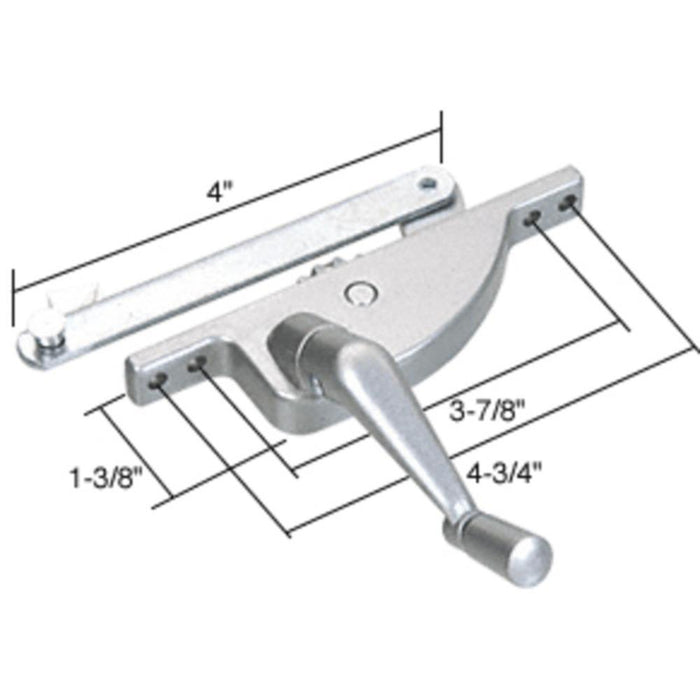 Louver Window Operator; 4" Link Arm - Reflect Window & Door