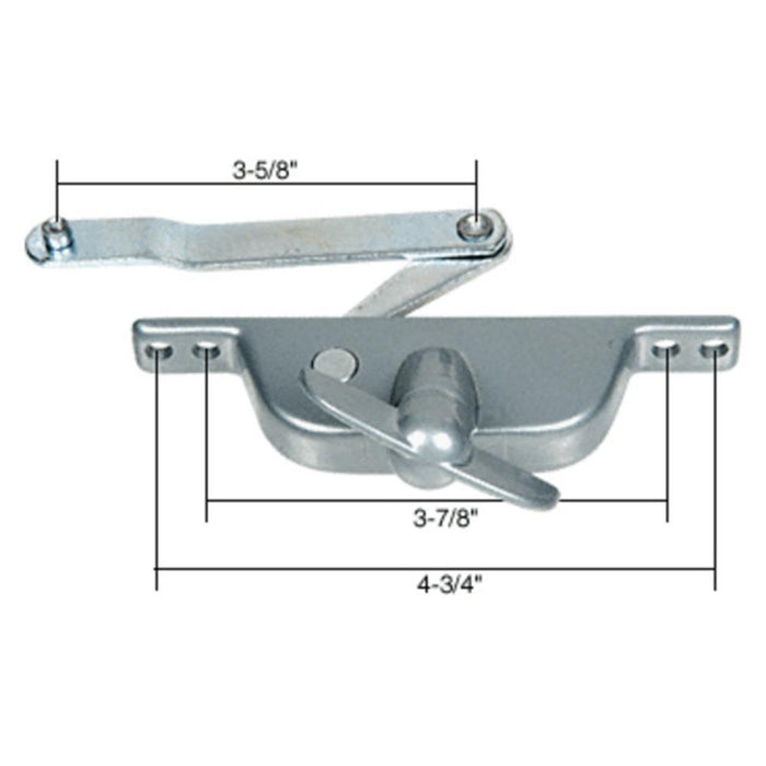 Louver Window Operator With 3 - 5/8" Offset Link for Daryl Windows - Reflect Window & Door