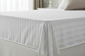 Luksus Collection - 50/50 Damask Stripe Flat Sheet | Northern Feather Canada