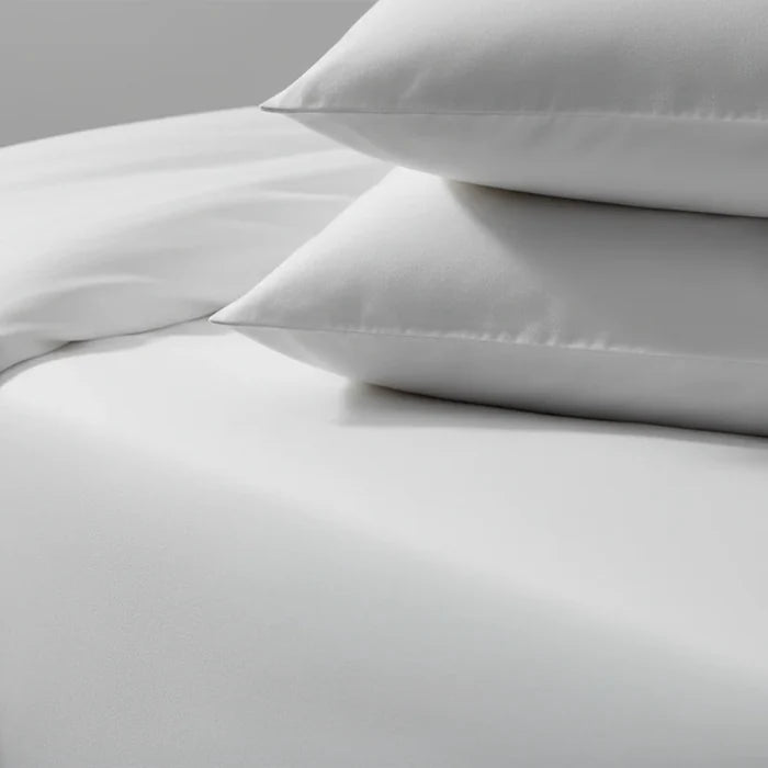 Luksus 50/50 Solid White Bed Linen Sets
