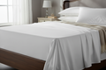 Luksus Collection - 50/50 Solid White Fitted Sheet | Northern Feather Canada