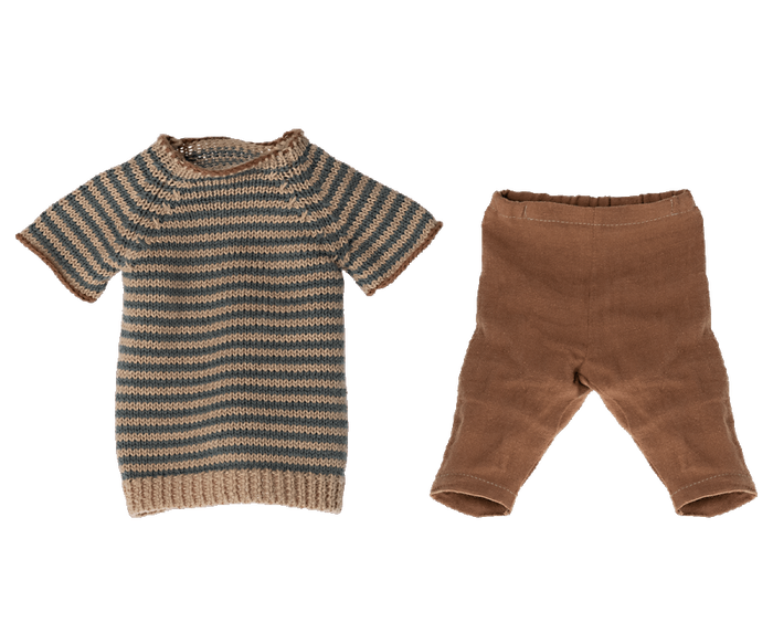Maileg Pants and Knitted Sweater, Size 4
