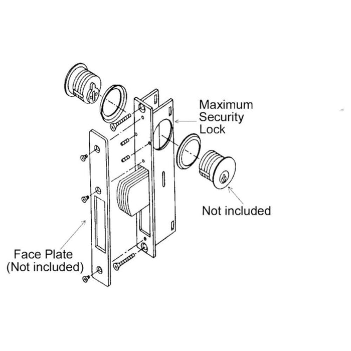 Maximum Security Lock - 7/8" Backset - Reflect Window & Door