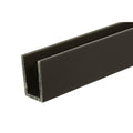 Medium Bronze Anodized U - Channel 1/2" x 3/4" - 11'11" Length - Reflect Window & Door