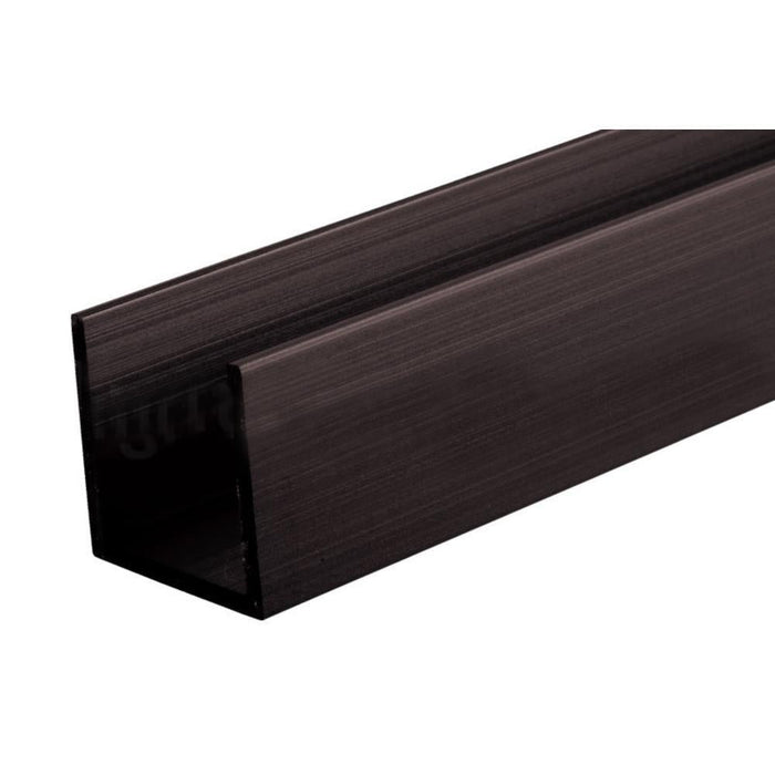 Medium Bronze Anodized U - Channel 3/4" x 3/4" - Reflect Window & Door