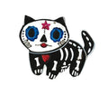 Mexican Tin Ornament: Calavera Cat
