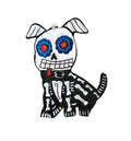 Mexican Tin Ornament: Calavera Dog, Seated