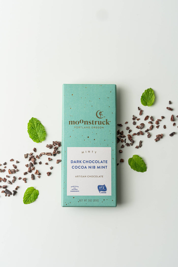 Minty Dark Chocolate Bar - Pine & Moss