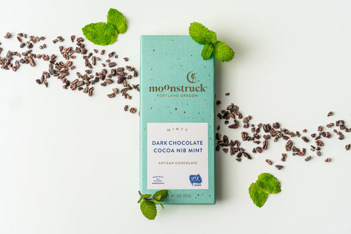 Minty Dark Chocolate Bar - Pine & Moss