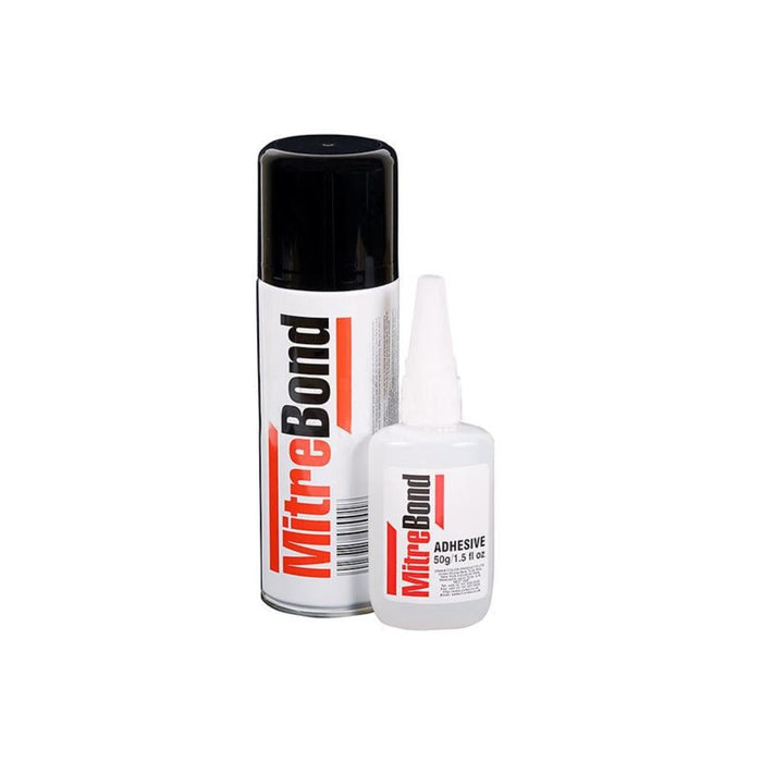 Mitrebond Super Glue and Activator Kit – 50g High - Strength Adhesive for Miter Joints and Woodworking - Reflect Window & Door