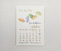 Autumn Leaves Calendar save the date