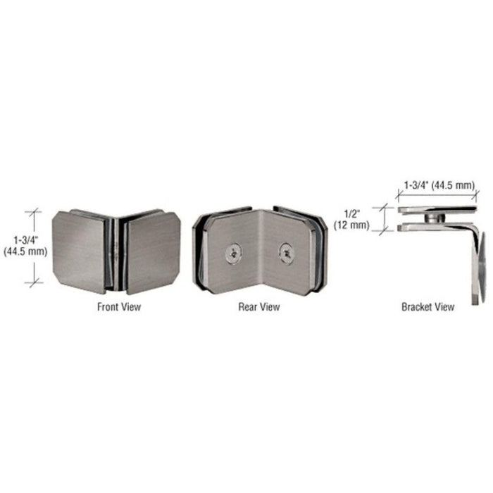Monaco Series 90 Degree Glass - to - Glass Clamp - Reflect Window & Door