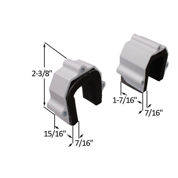 Double Door Mullion Horseshoe Astragal Seal – Weatherproof Door Seal Strip - Reflect Window & Door