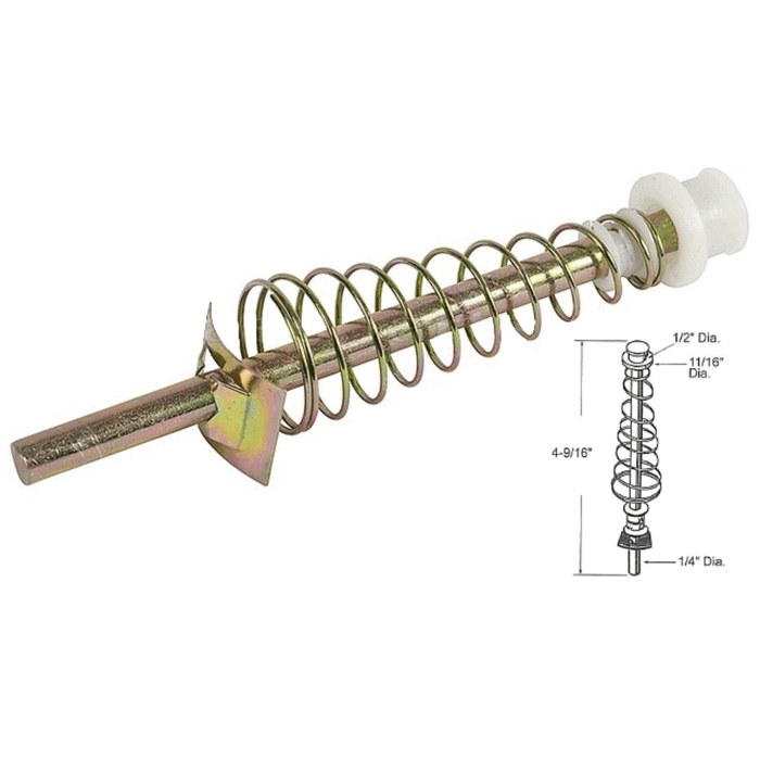 Closet Door 1/4" Bi-Fold Guide Rod With 1/2" Cap for National Closet Doors - Reflect Window & Door