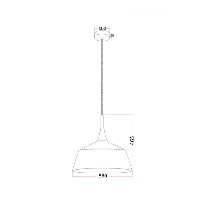 CLA NORDIC Large Modern Pendant from Davoluce Lighting.