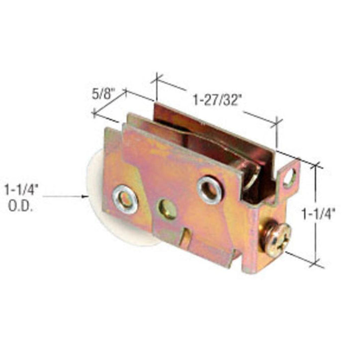 Nylon Ball Bearing Roller Assembly for Closet & Wardrobe Doors - Reflect Window & Door