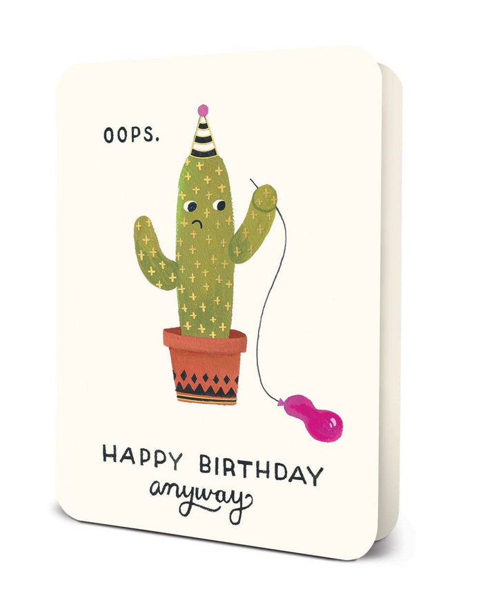 Oops Cactus Deluxe - Birthday