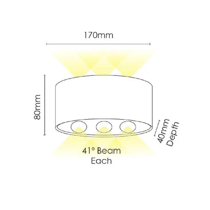Vencha 5505080-BK Opula 3 Wall Light Black. Davoluce Lighting has one of the best selection of exterior up & down modern wall lights In Australia. Vencha Lighting outdoor LED wall lights on display at Davoluce Lighting Showroom in Elsternwick, Victoria