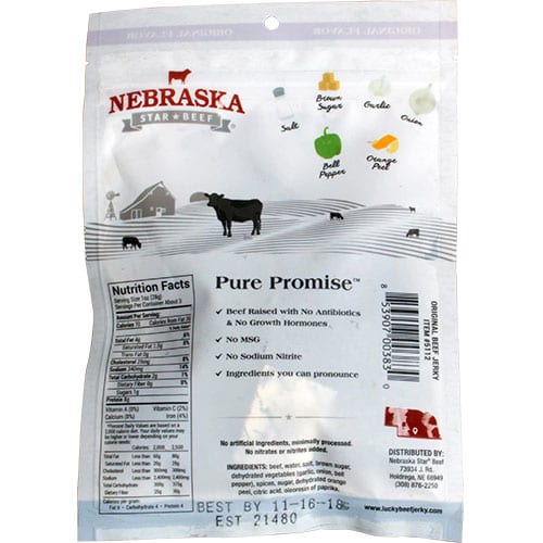 Original Beef Jerky | Pack of 2 | 3 oz | Nebraska Star Beef