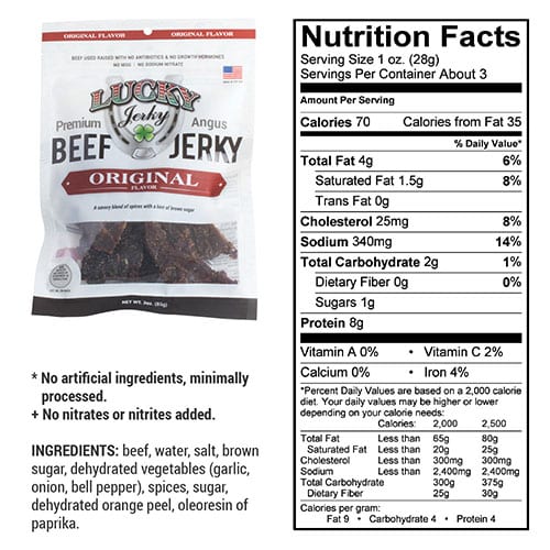 Original Beef Jerky | Pack of 2 | 3 oz | Nebraska Star Beef